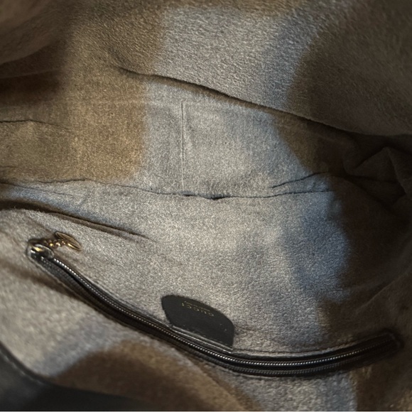 Gucci Black Leather bag with bamboo handle and original dust bag - Picture 5 of 6